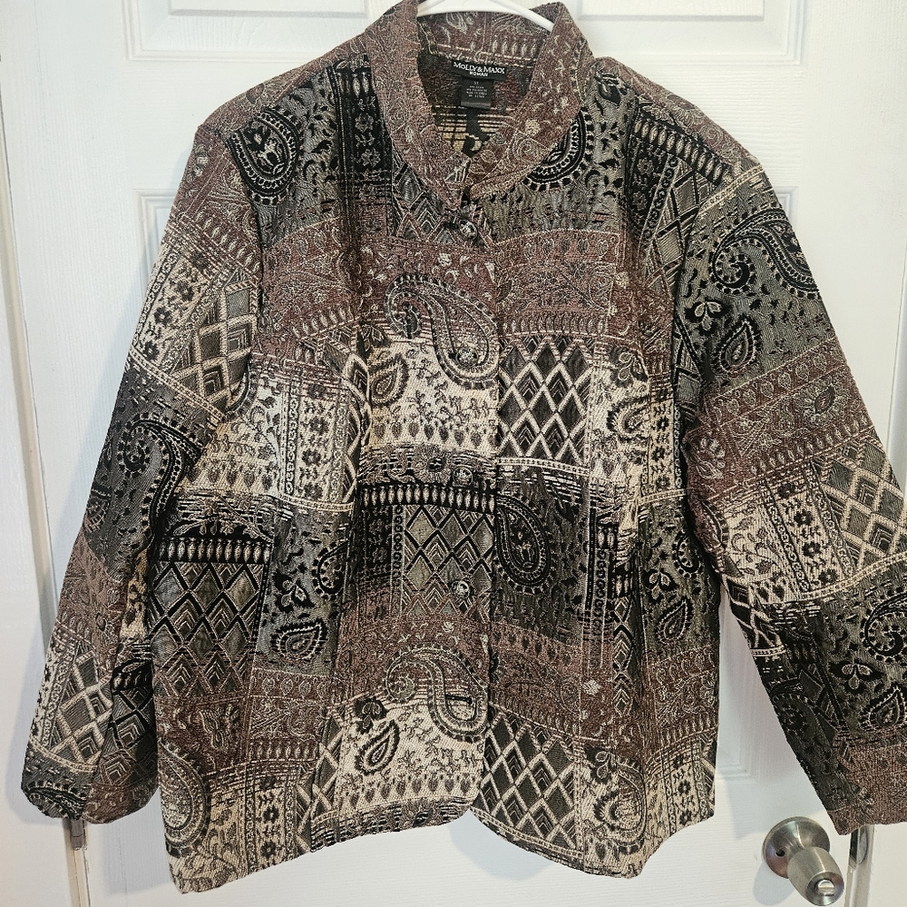 Molly & Maxx woman 3X tapestry type jacket
